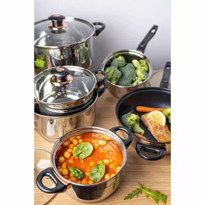 Set di pentole in acciaio inossidabile Kinghoff KH-1767 da 12 pezzi