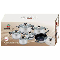 Set di pentole in acciaio inossidabile Kinghoff KH-1767 da 12 pezzi