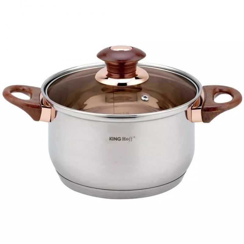 Set di pentole in acciaio inossidabile Kinghoff KH-1768 da 12 pezzi