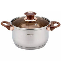 Set di pentole in acciaio inossidabile Kinghoff KH-1768 da 12 pezzi