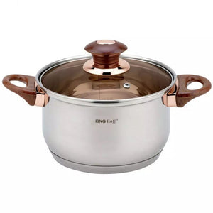 Set di pentole in acciaio inossidabile Kinghoff KH-1768 da 12 pezzi