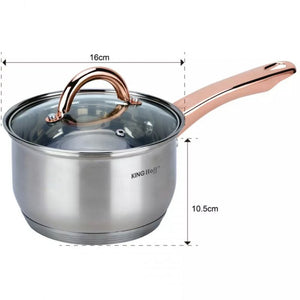 Set di pentole in acciaio inossidabile Kinghoff KH-1765 Premium da 12 pezzi