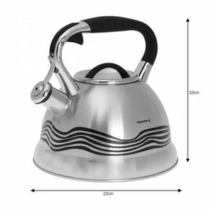 Klausberg KB-7048 Bollitore con fischio che cambia colore 2,7L