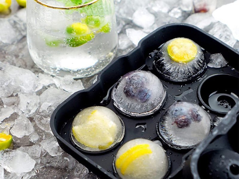 Brunbeste 3159 Stampo per palline di ghiaccio in silicone per bevande