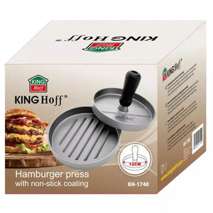 Pressa per hamburger antiaderente in alluminio Kinghoff KH-1740 con manico
