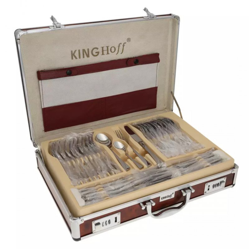 Set di posate in acciaio inossidabile di alta qualità Kinghoff KH-3520 da 72 pezzi