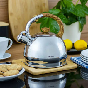 Kinghoff KH-3782 Bollitore con fischietto in acciaio inossidabile da 2,0 l