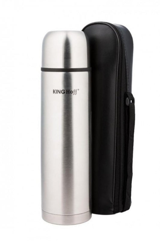 Thermos Kinghoff KH-4052 in acciaio inossidabile con coperchio Click-Clack