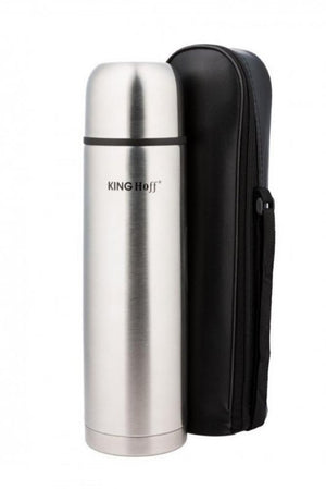 Thermos Kinghoff KH-4053 in acciaio inossidabile con coperchio Click-Clack da 750 ml
