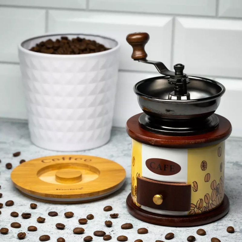 Macinacaffè manuale Kinghoff KH-4144 per caffè appena macinato