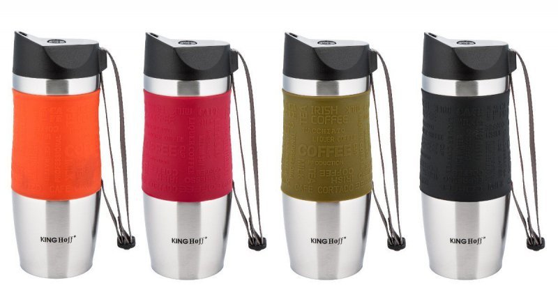 Tazza termica in acciaio inossidabile Kinghoff KH-4176 con beccuccio Quick Stop