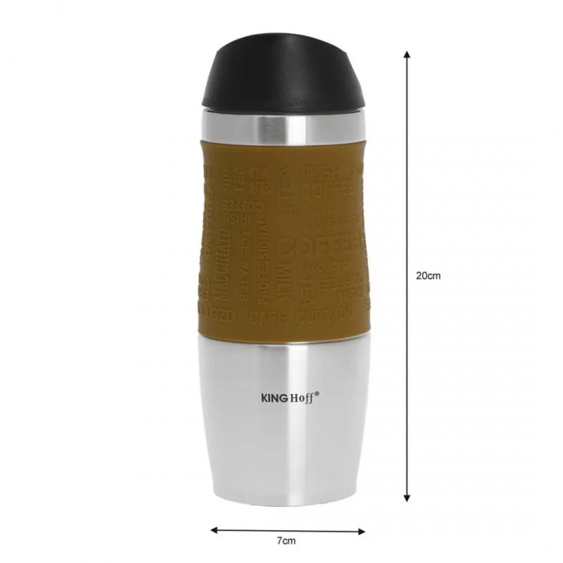 Tazza termica in acciaio inossidabile Kinghoff KH-4176 con beccuccio Quick Stop