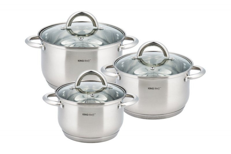 Kinghoff KH-4447 Set di pentole in acciaio inossidabile di alta qualità