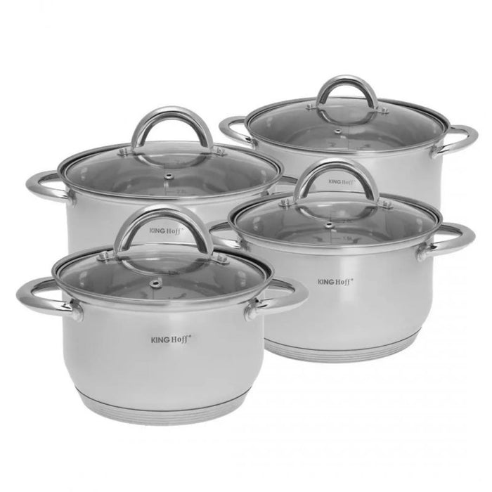 Set di pentole in acciaio inossidabile Kinghoff KH-4448 per tutte le fonti di calore