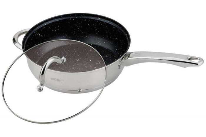 Set di pentole in acciaio inossidabile Kinghoff KH-4457 con rivestimento in granito