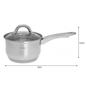 Set di pentole in acciaio inossidabile Kinghoff KH-4457 con rivestimento in granito