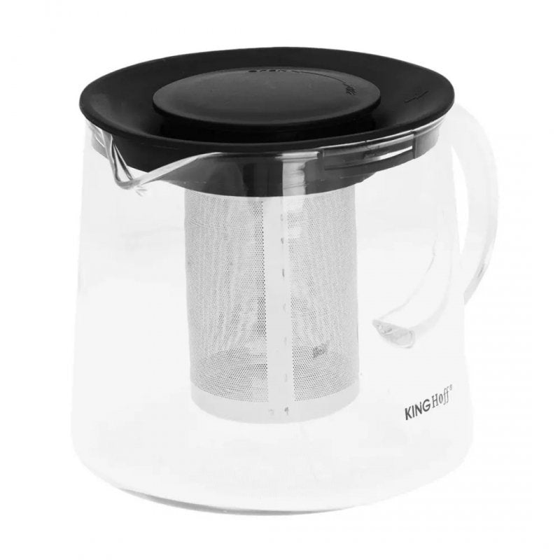 Infusore per tè in vetro Kinghoff KH-4844 con colino in acciaio 1L
