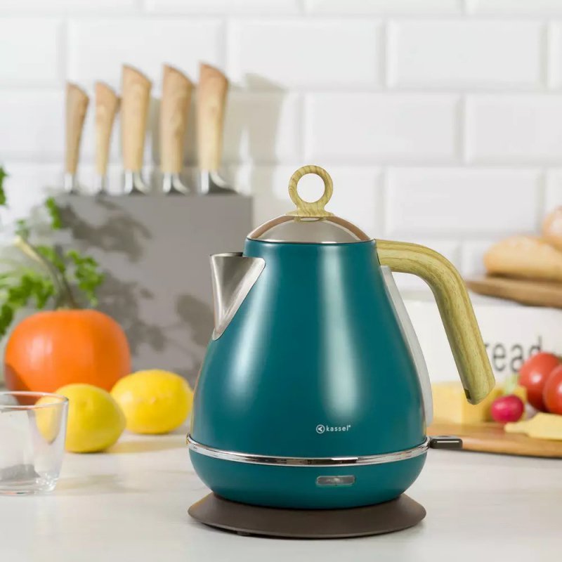 Bollitore elettrico in acciaio inox Kassel 93222 da 1,7 l con impugnatura ergonomica