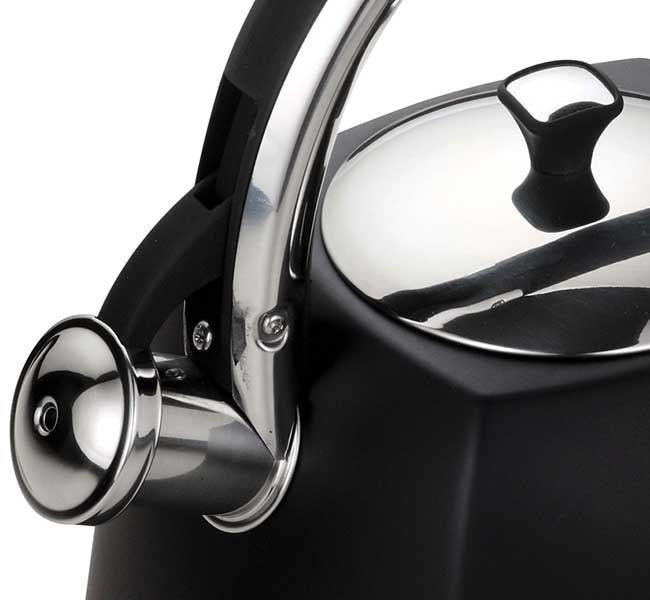 Klausberg KB-7195 Bollitore a fischio in acciaio inossidabile da 3 litri per tutti i fornelli