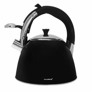 Klausberg KB-7195 Bollitore a fischio in acciaio inossidabile da 3 litri per tutti i fornelli