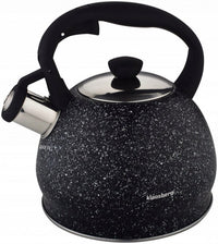Klausberg KB-7320 Bollitore con fischietto in marmo da 2 litri con manico Soft Touch