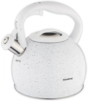 Klausberg KB-7319 Bollitore in marmo con fischio 2L