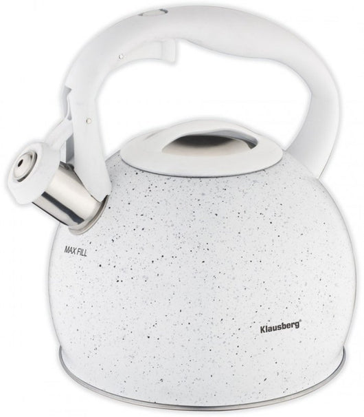 Klausberg KB-7319 Bollitore in marmo con fischio 2L