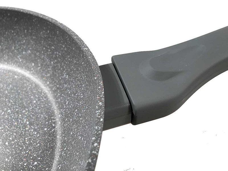 Klausberg KB-7317 Padella rivestita in granito con coperchio in vetro 26 cm