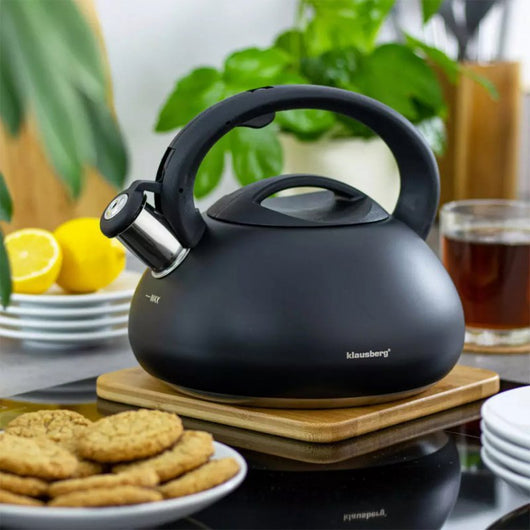 Klausberg KB-7368 Bollitore con fischietto 2,7L in acciaio inossidabile a induzione