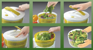 Centrifuga per insalata Kinghoff KH-6113 per l'asciugatura e il risciacquo rapidi della lattuga