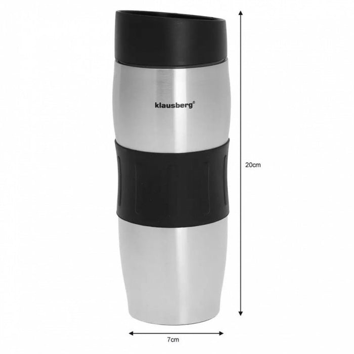 Tazza termica isolata Klausberg KB-7100 da 380 ml con tappo Click-Clack