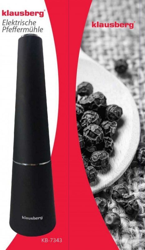 Macinapepe elettrico Klausberg KB-7343 con macinatura fine-grossa regolabile