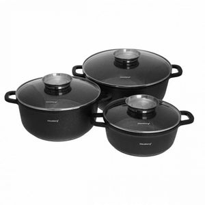 Klausberg KB-7359 Set di pentole rivestite in granito da 8 pezzi