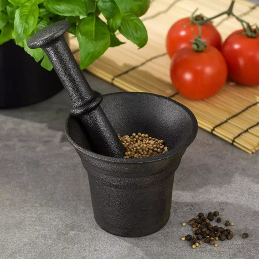 Mortaio in ghisa Kinghoff KH-1196 per macinare spezie ed erbe aromatiche