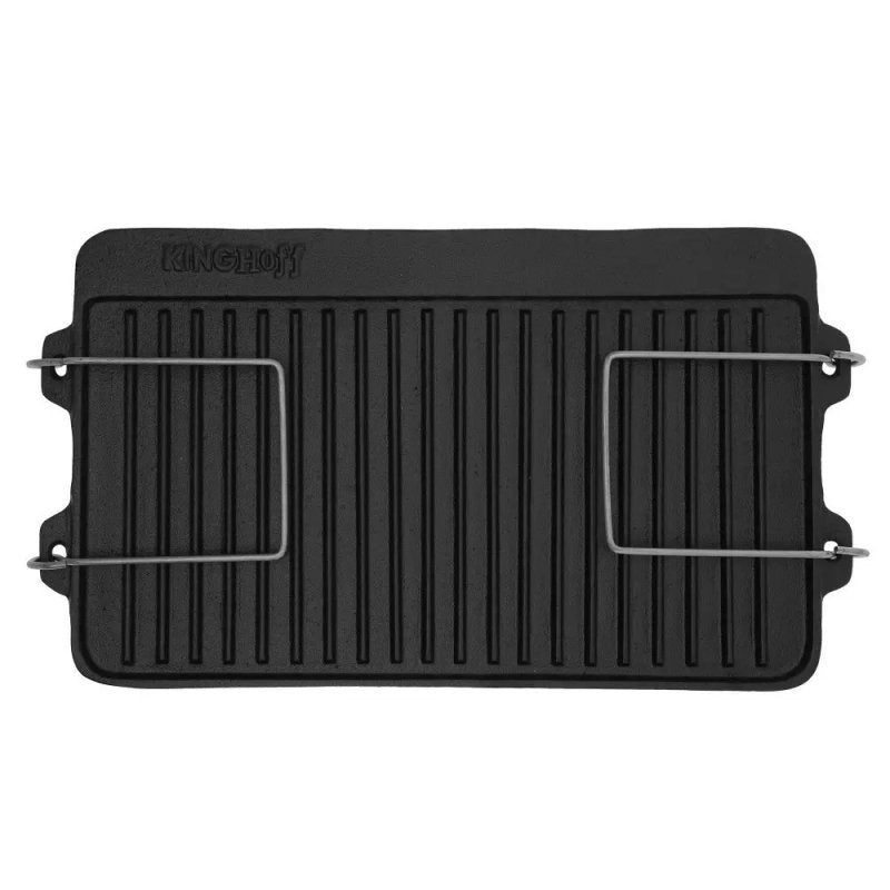 Piastra per griglia in ghisa bifacciale Kinghoff KH-1262
