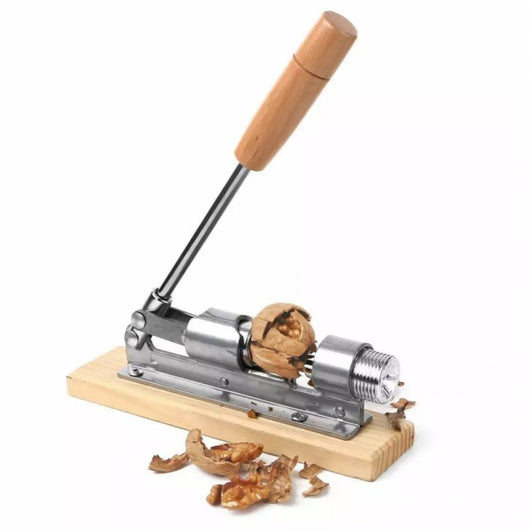 Schiaccianoci Kinghoff KH-1301 - Schiaccianoci in acciaio resistente con manico in legno