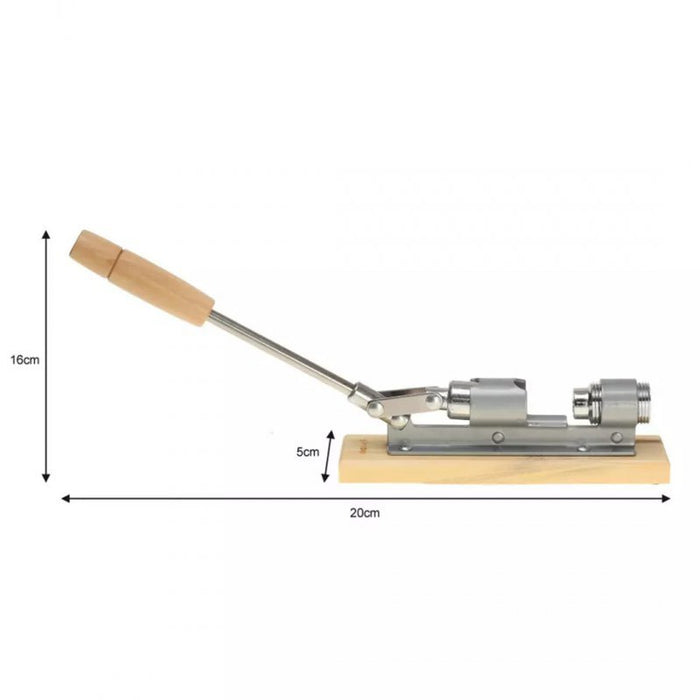 Schiaccianoci Kinghoff KH-1301 - Schiaccianoci in acciaio resistente con manico in legno