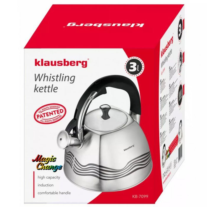 Bollitore termico in acciaio inox Klausberg KB-7099 da 3 litri con indicatore