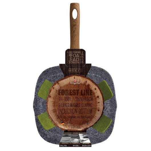 Berlinger haus BH-1208 Padella per barbecue in granito 28x28cm Pentole antiaderenti
