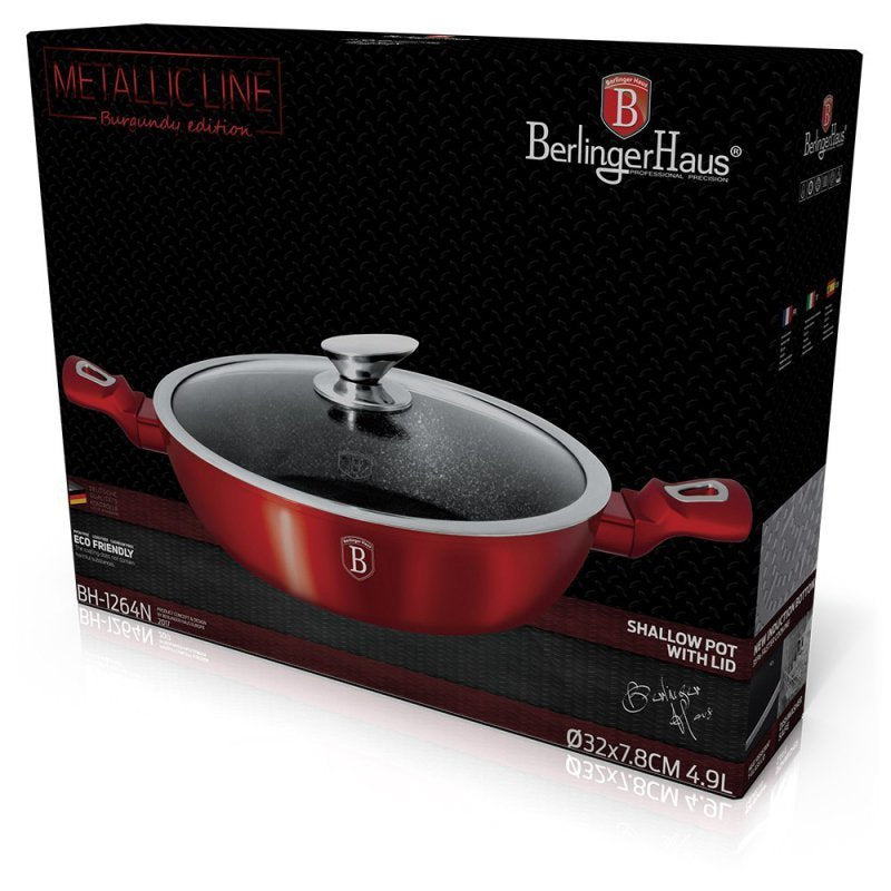 Berlinger Haus BH-1264 Pentola a induzione rivestita in granito da 32 cm con coperchio