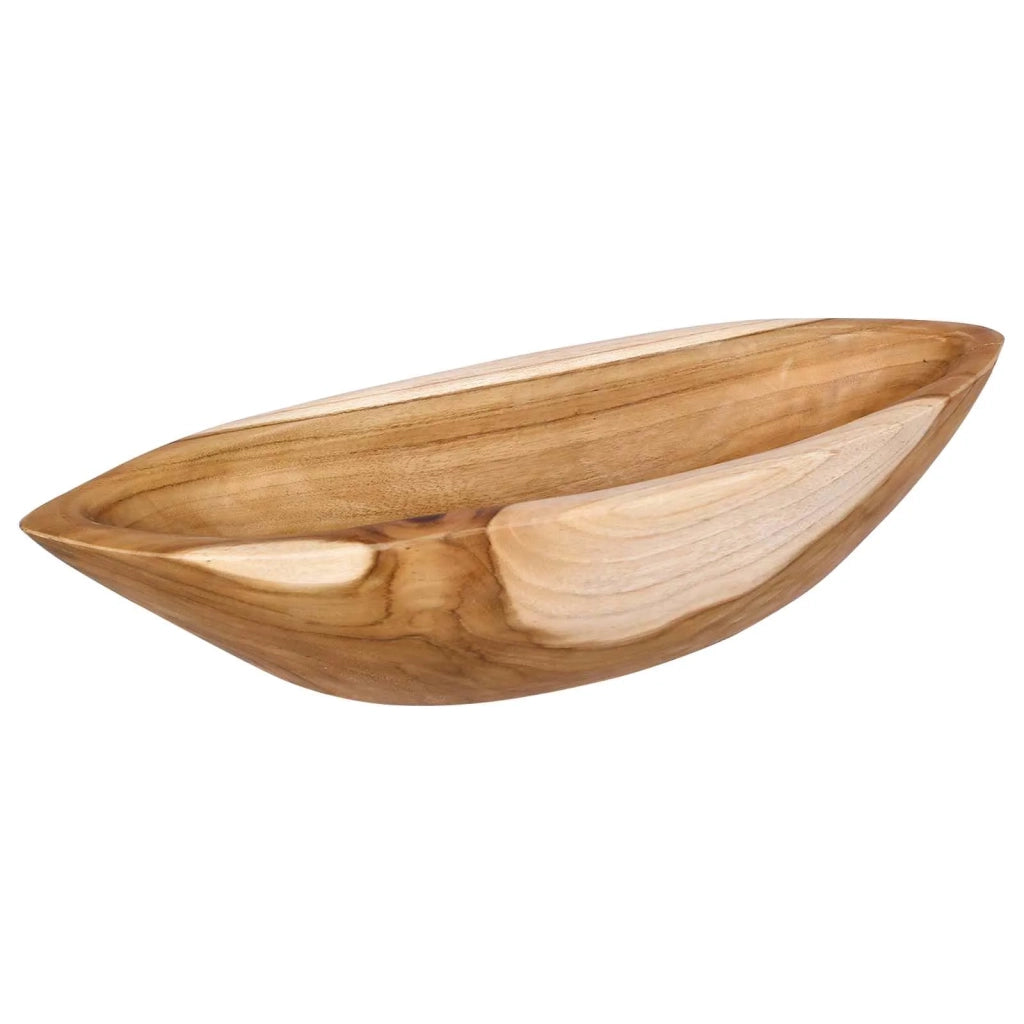 Fruit Bowl JEPARA Teak Brown 46 x 16 x 11 cm 42010341