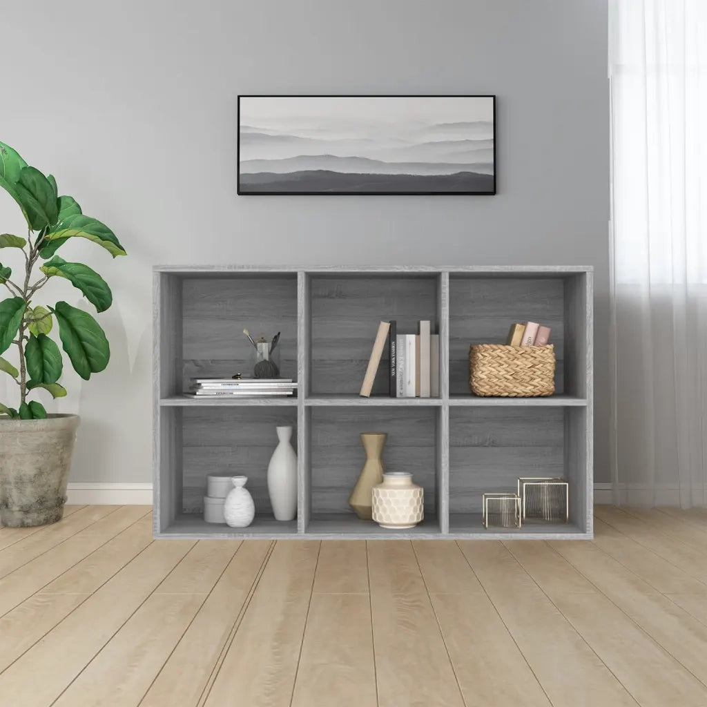 Libreria/Credenza Grigio Sonoma 66x30x98 cm Legno Multistrato cod mxl 19253