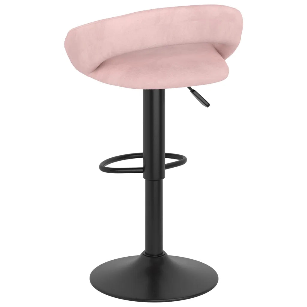 vidaXL Sgabelli da Bar 2 pz Rosa in Velluto
