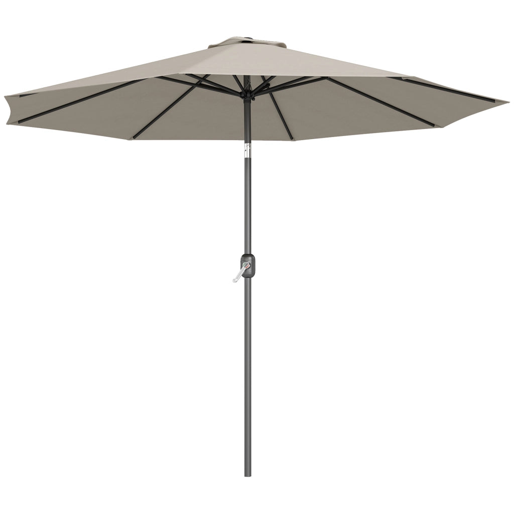 Ombrellone da Giardino ¨C zephmum ¨C Grigio Chiaro ?295x250 cm