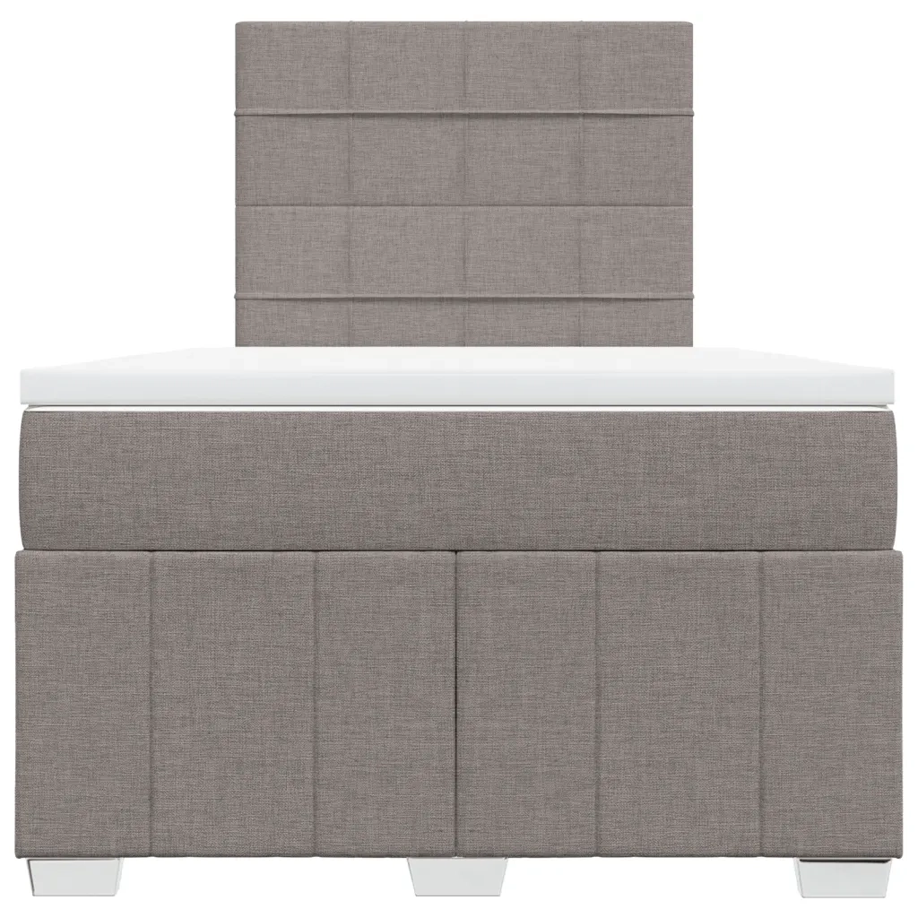 Giroletto a Molle con Materasso Tortora 120x190 cm in Tessuto 3291611