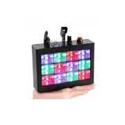 Trade Shop - Strobo 12 Led Luce Rgb Proiettore Faro Effetto Dj Controllo Musicale Regolabile -