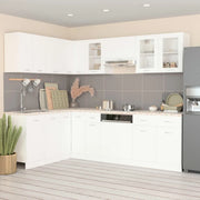 Set Armadi da Cucina 11 pz Lyon Bianco in Truciolato 3067664
