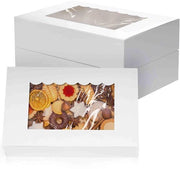 Decine di biscotti 20 pezzi con finestra di osservazione - Decine di torte - Scatole di regalo - Imballaggio muffin/cupcake - Cartone sicuro per alimenti - Aspetto professionale