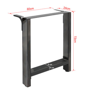 Telaio base per tavolo 60x72 cm verniciato a polvere Gambe quadrate tavolino