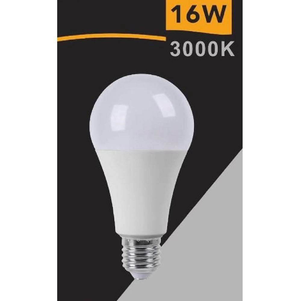 Trade Shop - Lampadina Led Globo E27 16w Luce Fredda 6500k Calda 3000k Naturale 4000k A70-16w -